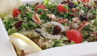 Salade couscous et légumes