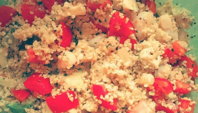 Salade crevettes ananavocatomates !