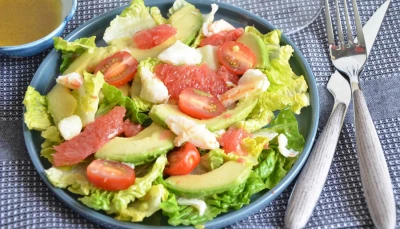 Salade d'avocats et pamplemousse ( recette light)