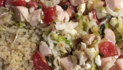 Salade d'endives à la grecque.