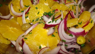 Salade d'orange au vinaigre balsamique