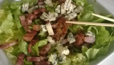 Salade de bleu et lardons