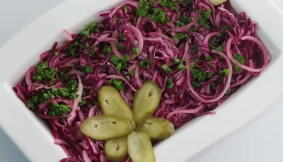 Salade de choux rouge