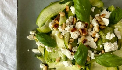Salade de courgettes et feta