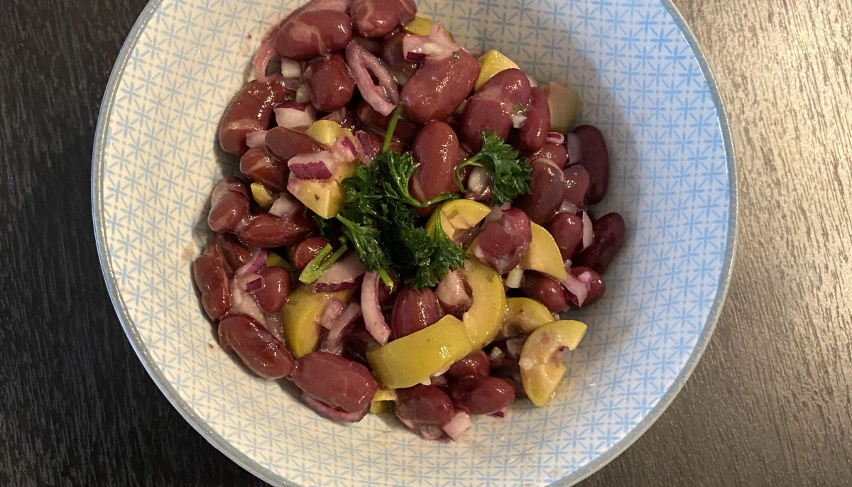 Salade de haricots rouge et d'olives