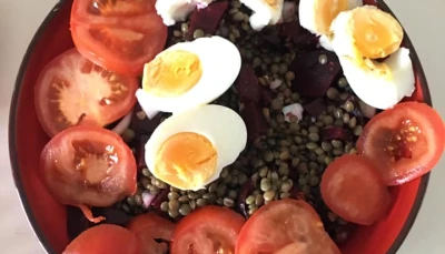 Salade de lentilles