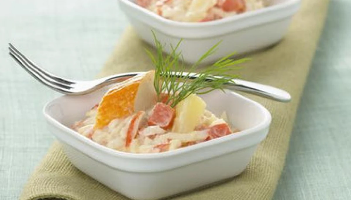 Salade de pâte au surimi