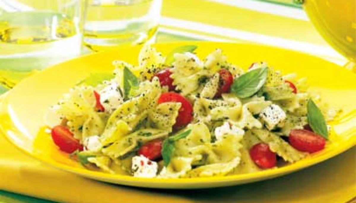 Salade de pâtes au pesto simplissime