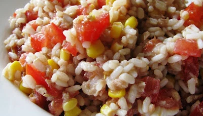 Salade de riz en solo