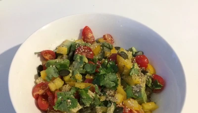 Salade fraîcheur de boulghour/quinoa.