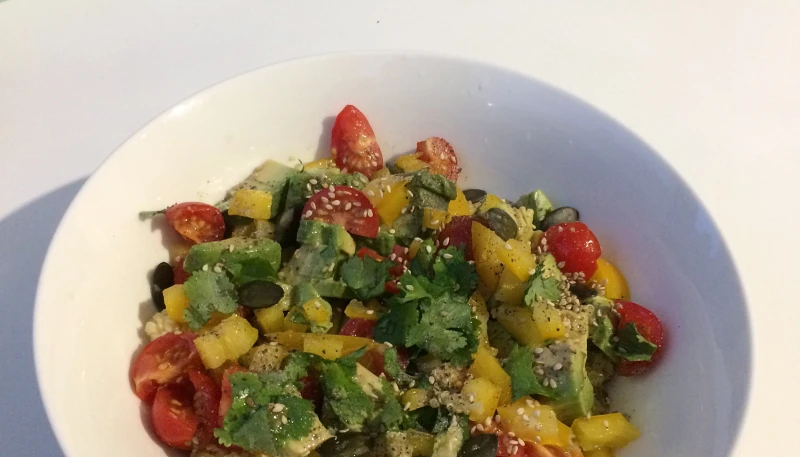 Salade fraîcheur de boulghour/quinoa.