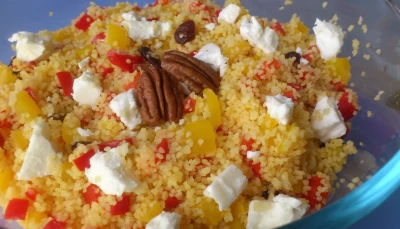 Salade sucrée-salée aux deux poivrons