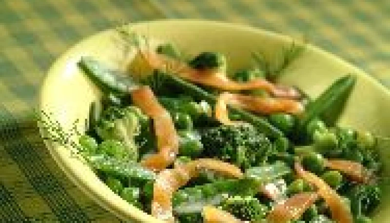 Salade très verte au saumon fumé