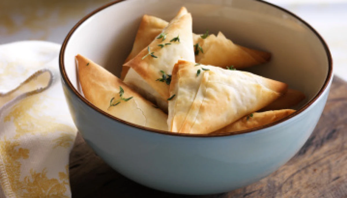 Samoussa feta et persil