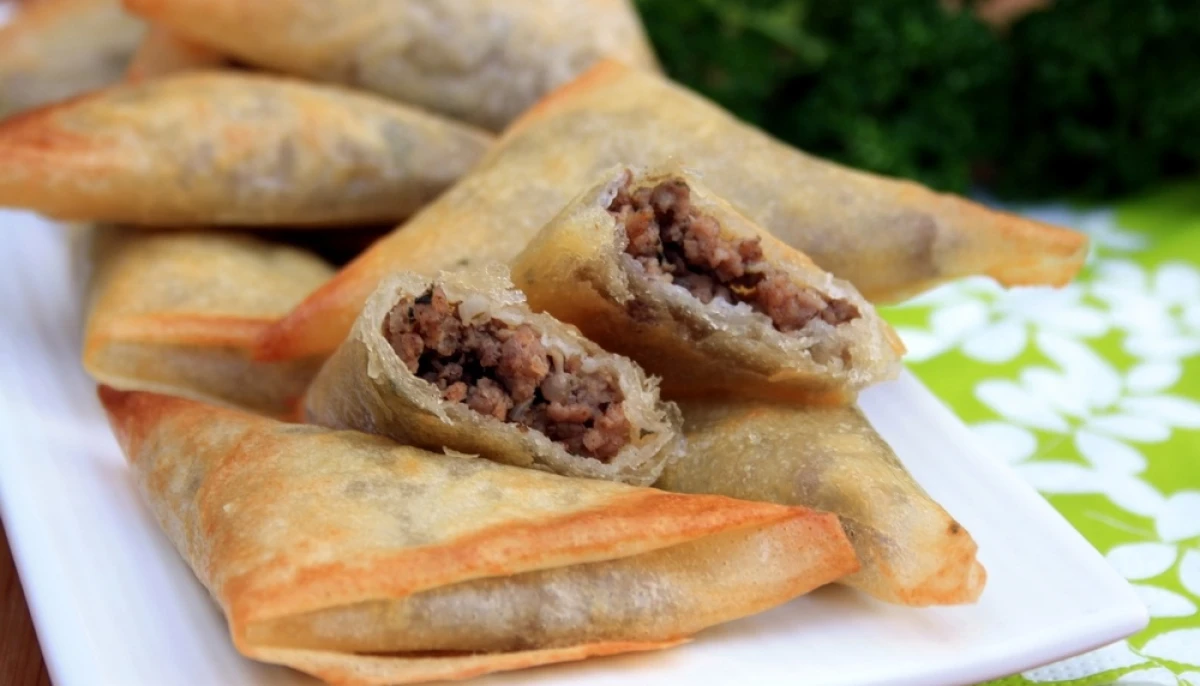 Samoussa viande hachée et St Moret