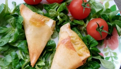 Samoussas chèvre miel