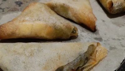 Samoussas poireaux chèvre