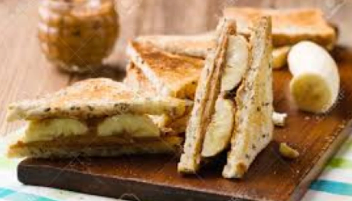 Sandwich au beurre d’arachide et à la banane