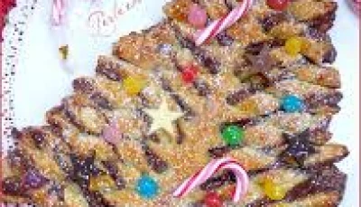 Sapin feuilleté au Nutella & confiture de lait