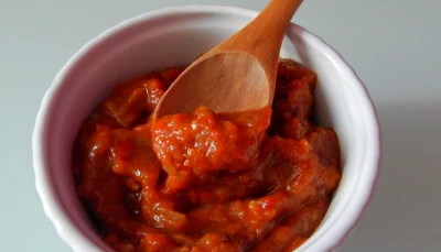 Sauce fondante poivron et chèvre frais