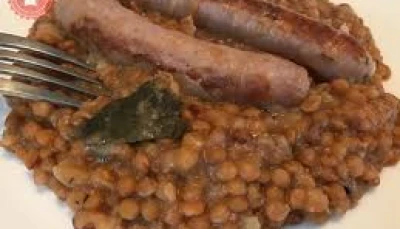 saucisses - lentilles de ma grand-mère