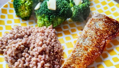 Saumon, sarrasin et brocoli