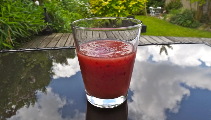 Smoothie Pêche-Pastèque