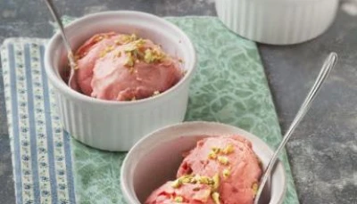 sorbet à la rhubarbe ( hyper facile)