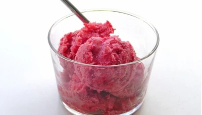 sorbet aux cerises ( sans sorbetière)