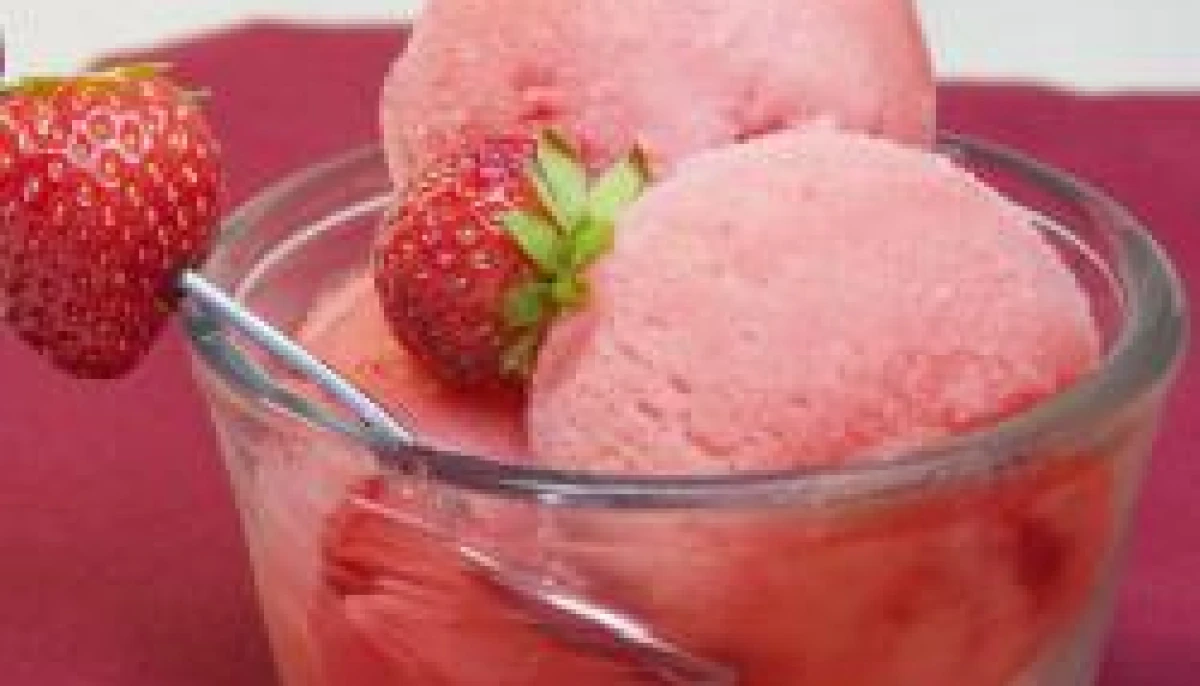 sorbet aux fraises ( sans sorbetière)
