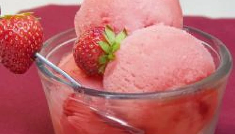 sorbet aux fraises ( sans sorbetière)