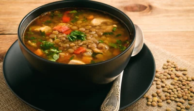 Soupe aux lentilles