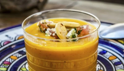 Soupe aux pois chiches et au cumin