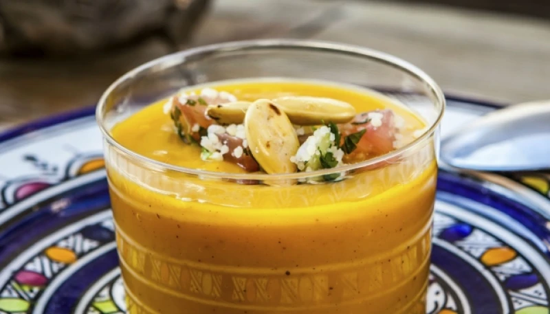 Soupe aux pois chiches et au cumin