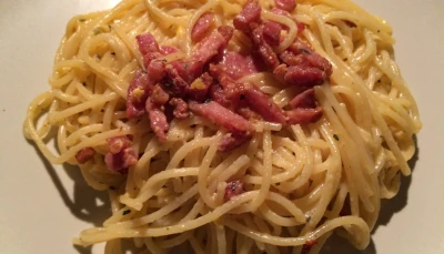 Spaghettis à la Carbonara