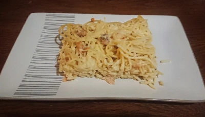Spaghettis de saumon aux 3 poivres