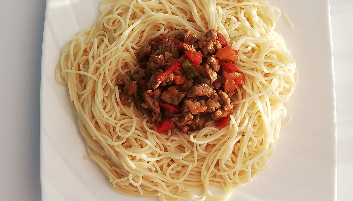 Spaghettis sauce légumes du soleil