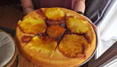 Sponge-cake à l'ananas