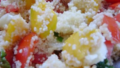 Taboulé tomates concombre mangue