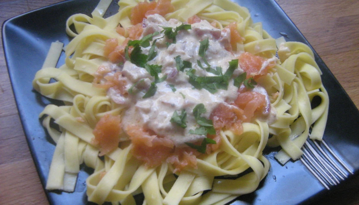 Tagliatelles au saumon