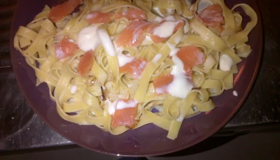Tagliatelles au saumon