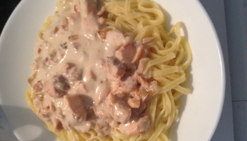 Tagliatelles au saumon