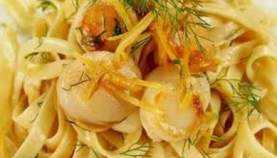 Tagliatelles aux Saint-Jacques