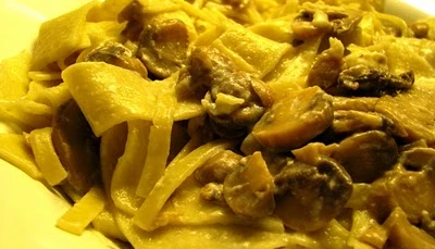 Tagliatelles maison aux champignons