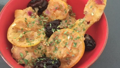 Tajine poulet pruneaux ou abricots secs