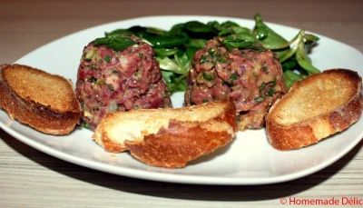 Tartare de boeuf au couteau