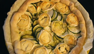 Tarte à la courgette et au chèvre simplissime
