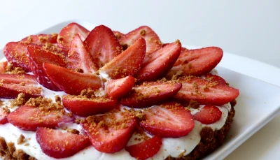 Tarte aux fraises sans cuisson