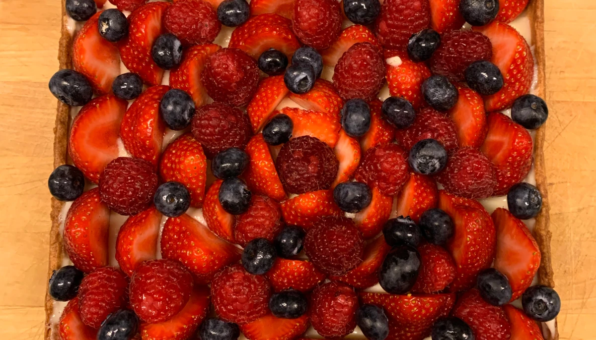 Tarte aux fruits rouges