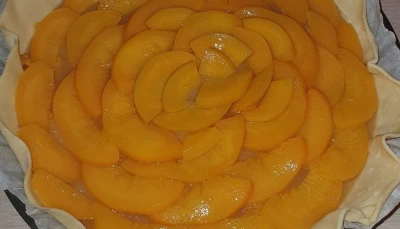 Tarte aux pêches